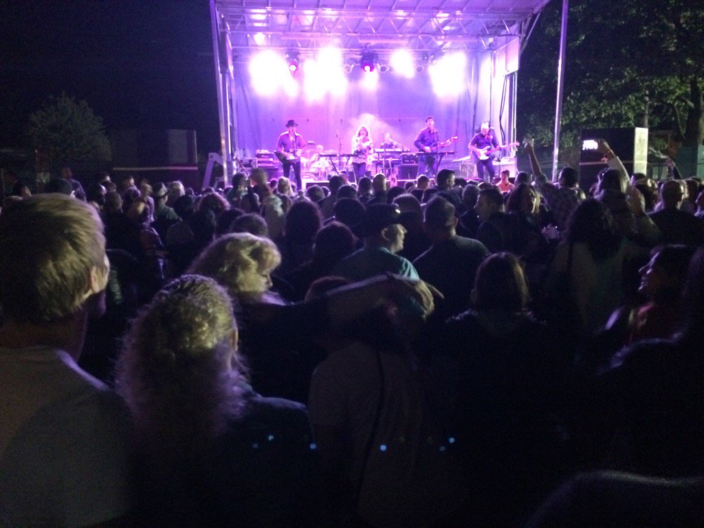 Greatest hits live playing to a full house in #amherstburg <a href="/WeHarvestFest/">WE Harvest Fest</a>