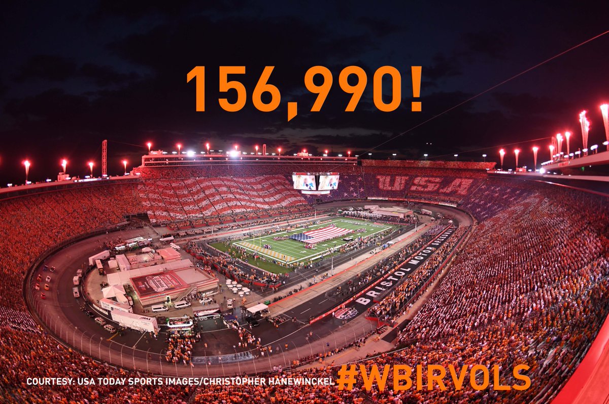 WBIR Channel 10 on Twitter: "Record broken! @BattleAtBristol is officially  the highest-attended college football game in history  https://t.co/duuZzVInce" / Twitter
