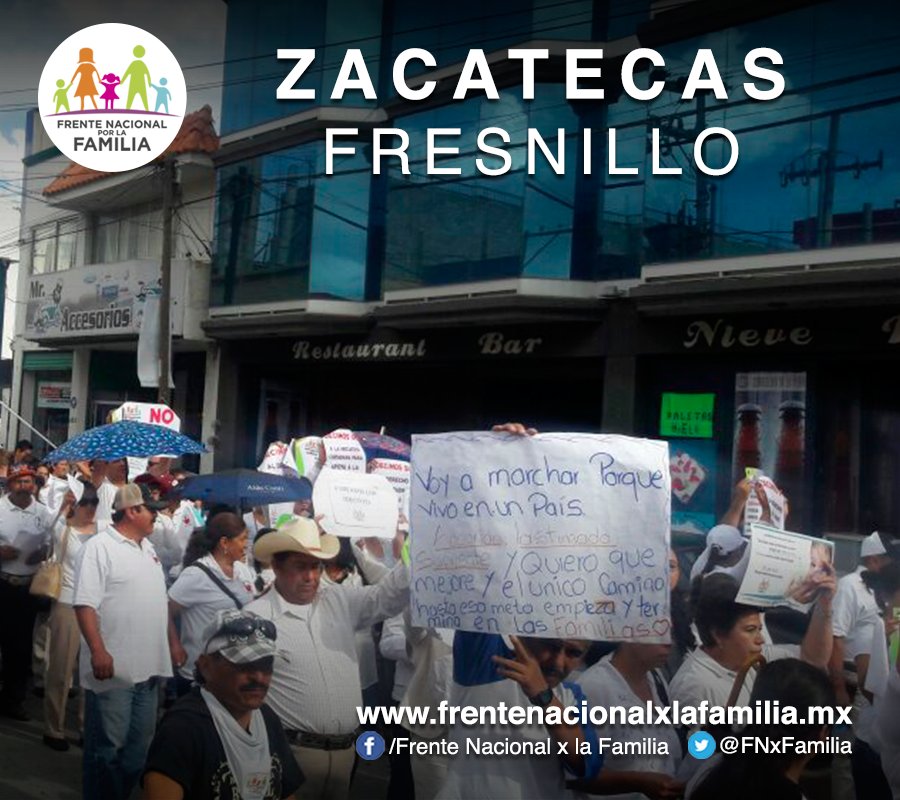 FNxFamilia's tweet photo. ¡Fresnillo,Zac mostrando su fortaleza y unidad a favor de la familia!#MarchaPorLaFamilia ¿Y uds CDMX están listos? https://t.co/iZWYOsejWs