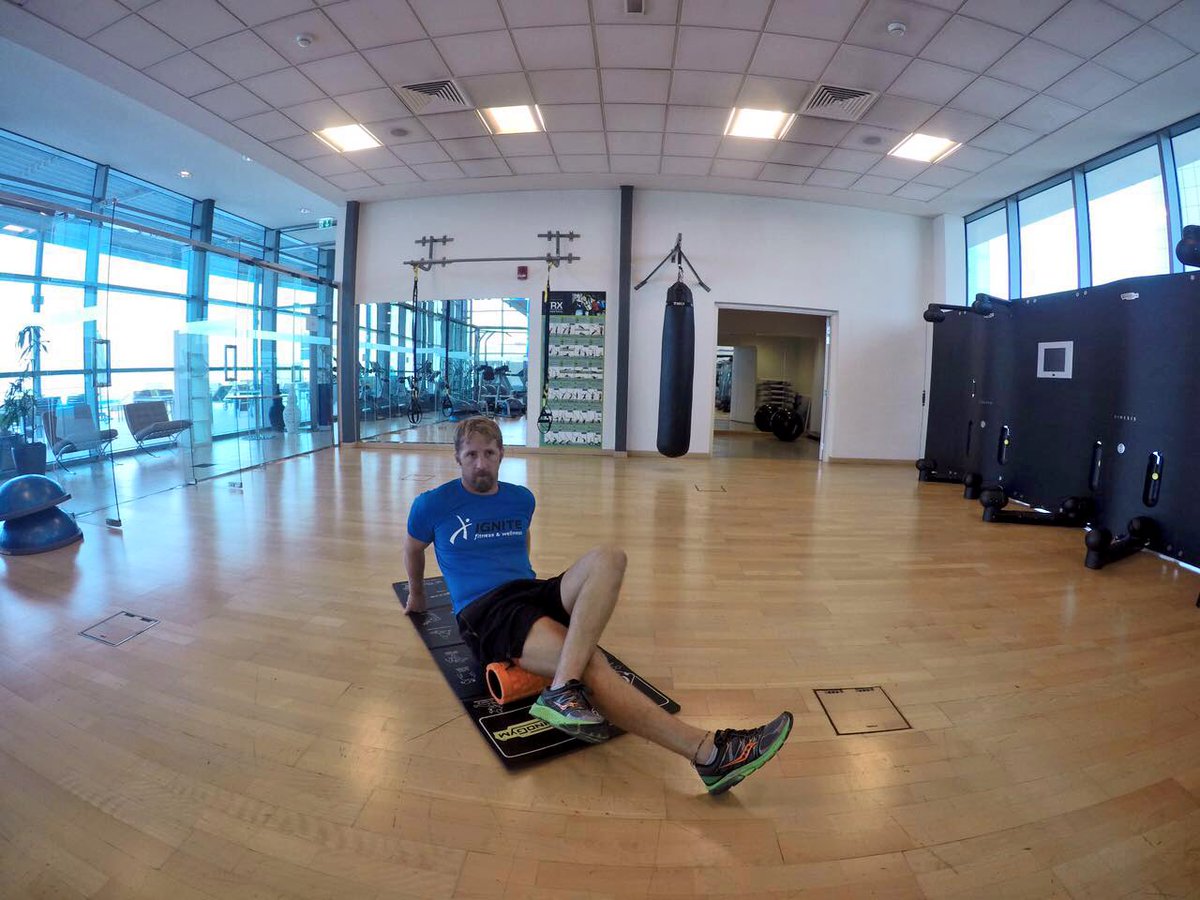 Ignitewellness's tweet photo. Got the gym all to us today thanks to #EidAlAdha and so many people traveling! More space to work on @TroyPrehab 💪🏽 https://t.co/u2w0YwKIxY