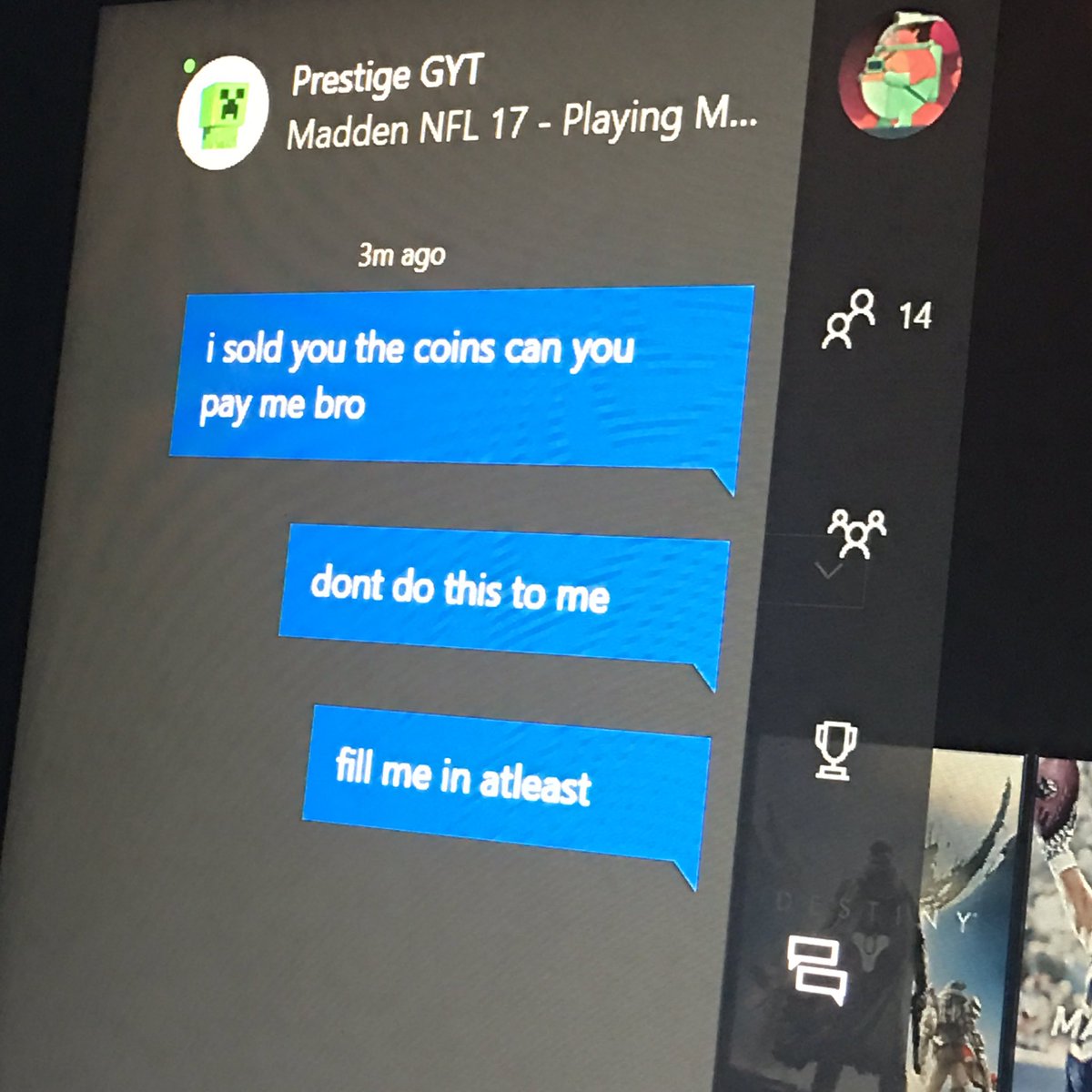 saucy_cody's tweet photo. #MUTScam #MUTScammer https://t.co/cEMkRtp1AF