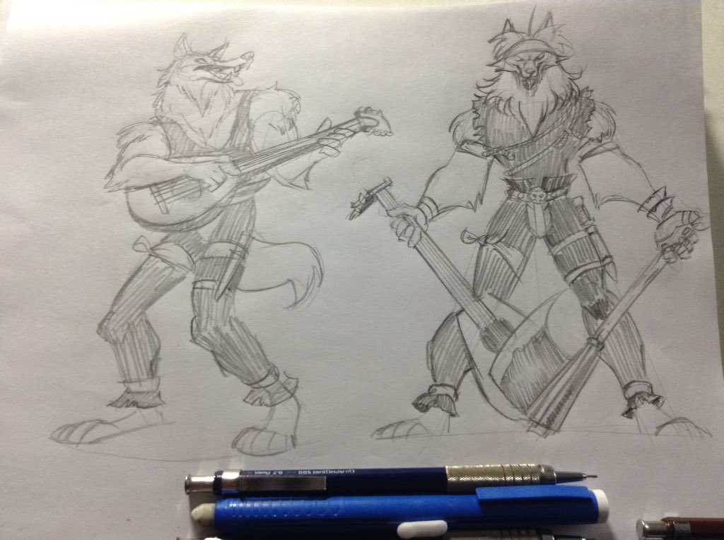 gamedesigners's tweet photo. Ryan Francis: Wolf Bard. #art #ryanf #artwork #art #character #characterdesign #cartoon… https://t.co/hL4GFx3WGP https://t.co/t0uJpyDRmd