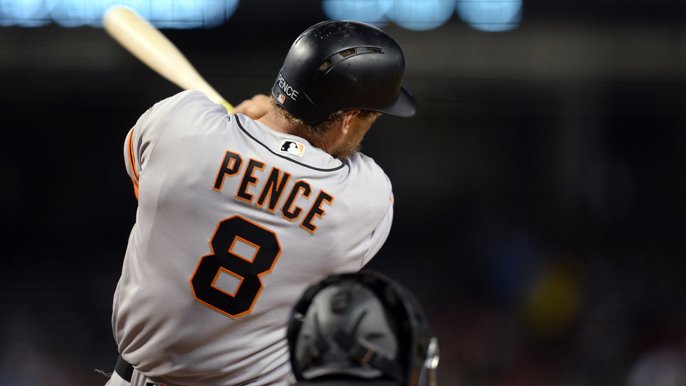KNBR's tweet photo. Pence, Cueto lead #SFGiants over Diamondbacks, 11-3 https://t.co/gBq9mE7kki https://t.co/Dcpbr74gav