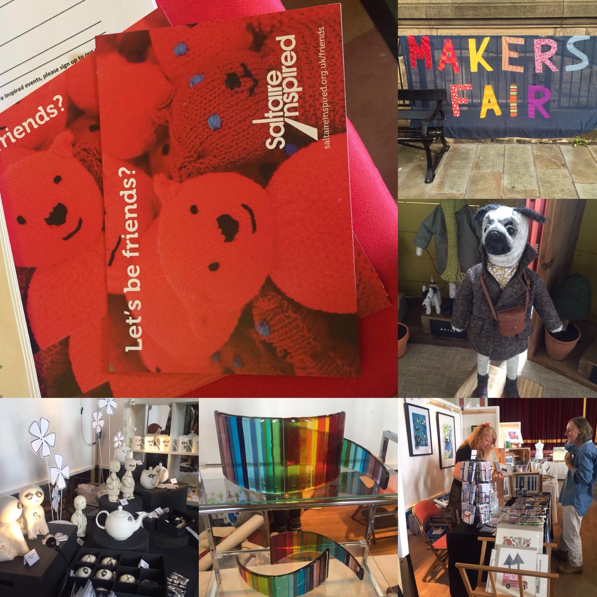 visitBradford's tweet photo. The Makers' Fair @VicHallSaltaire continues today! (11 Sept, 10:00-17:00) #Saltaire #SaltFest16 https://t.co/DOMcJ1ZGhj