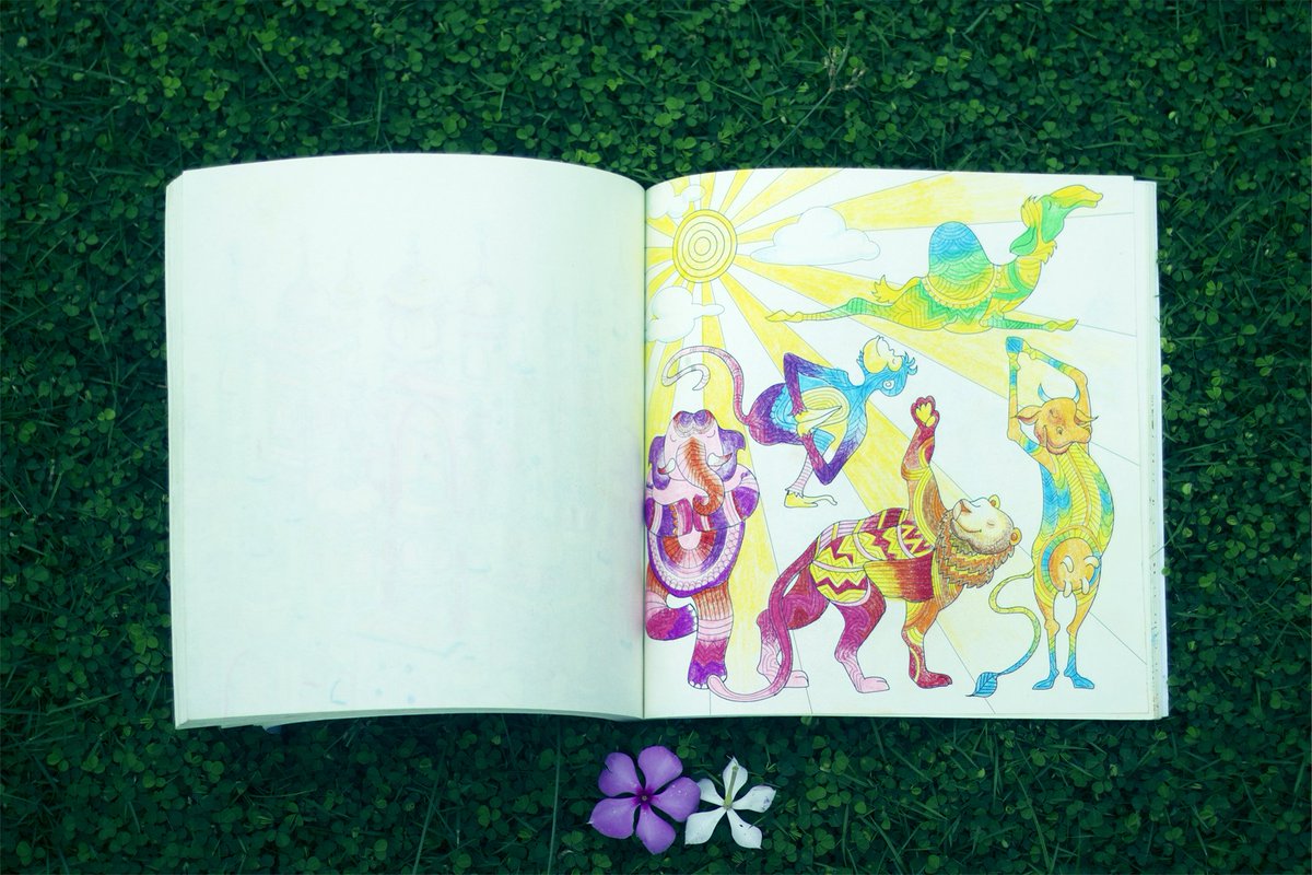 4SkillfulColor's tweet photo. What animal are you. :-)  #Yoga #AdultColoringBooks #justchill #weekend https://t.co/GvE6NsrdpX