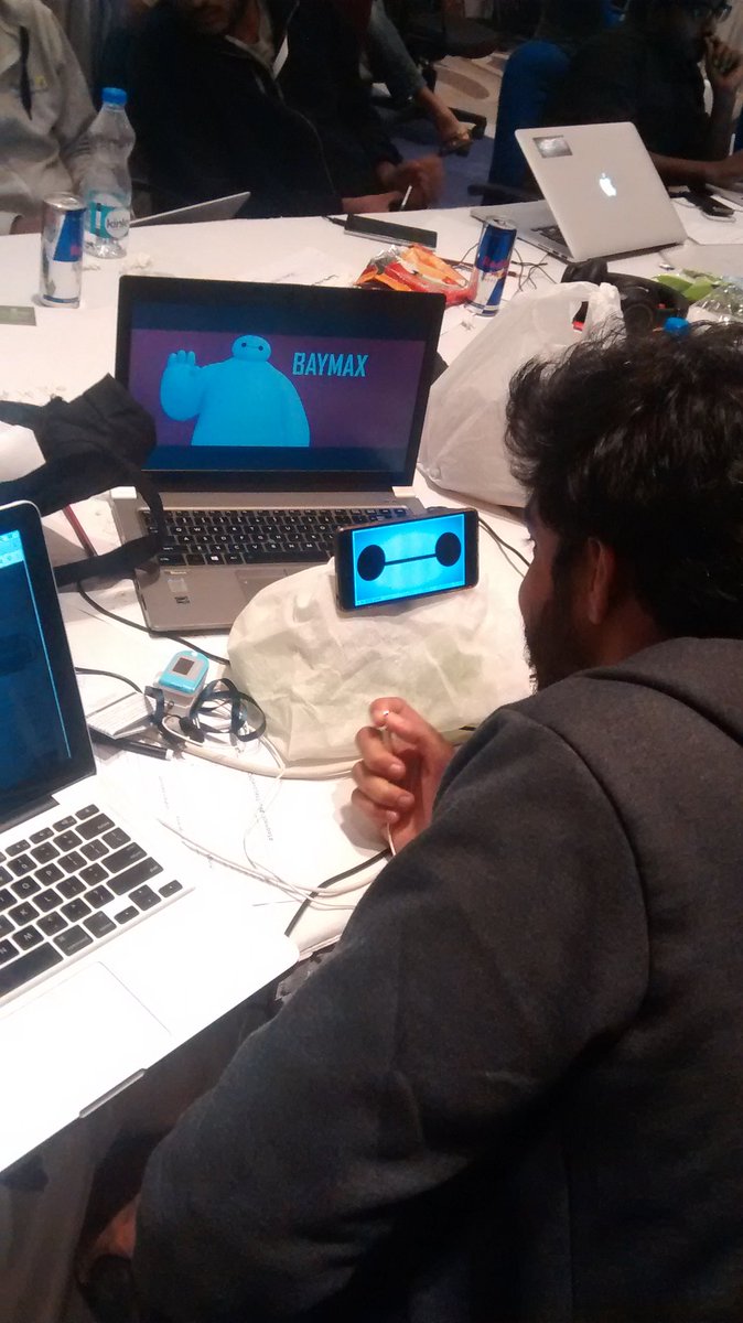 Baymax comes to life <a href="/teslon/">saga</a> #seqhack @Sequoia_India