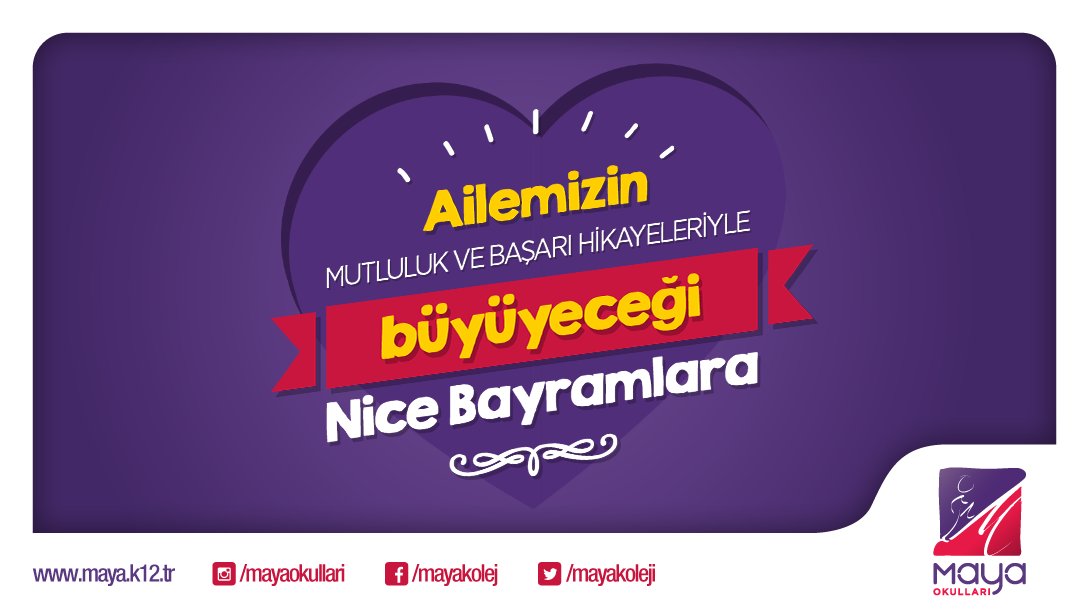 Bayramınız kutlu olsun! #MayaOkulları #KurbanBayramı