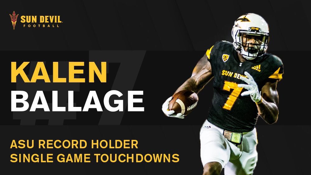 asu_saa's tweet image. WE LOVE YOU KALEN BALLAGE!!!! #ForkEm #WrecktheTech #GoDevils 😈😈😈