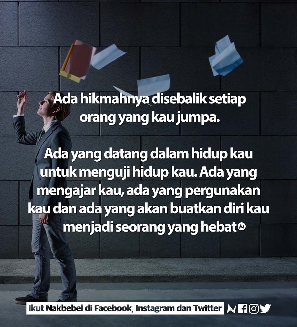 nakbebel's tweet photo. Ada hikmahnya disebalik orang yang kita jumpa. https://t.co/BXXeN43uFR