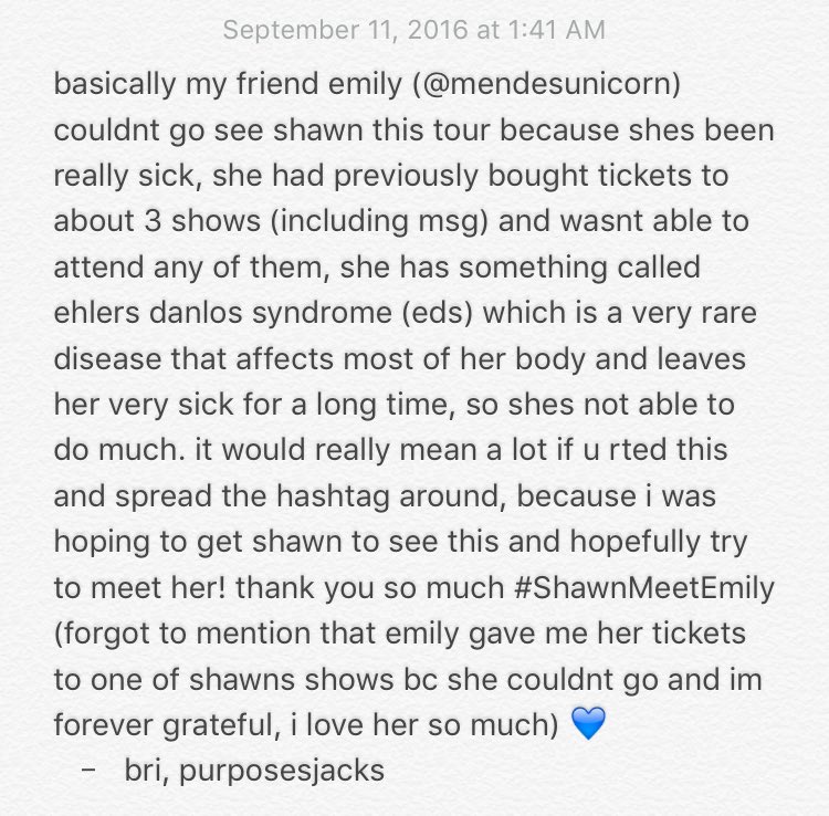 kissmeinterlude's tweet photo. hey guys! im trying to get my friend to meet shawn!! rt and spread the word!  #ShawnMeetEmily https://t.co/dyQ5kyPYMl