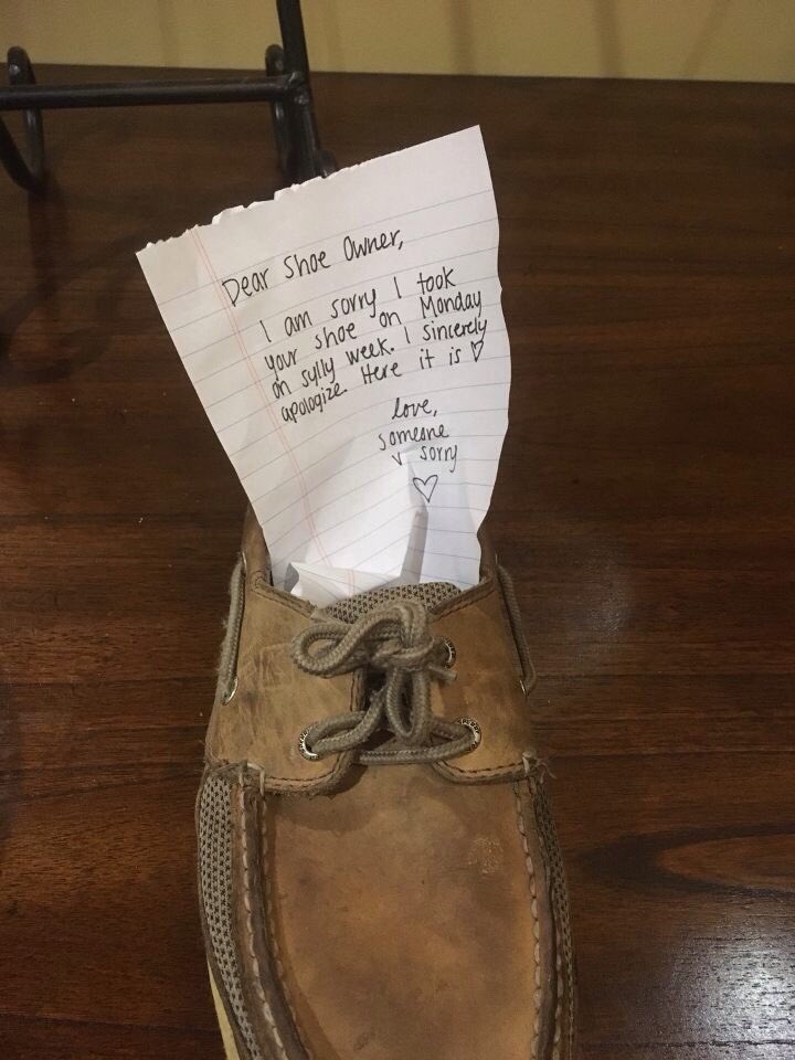 Thank you for the return, shoe girl.