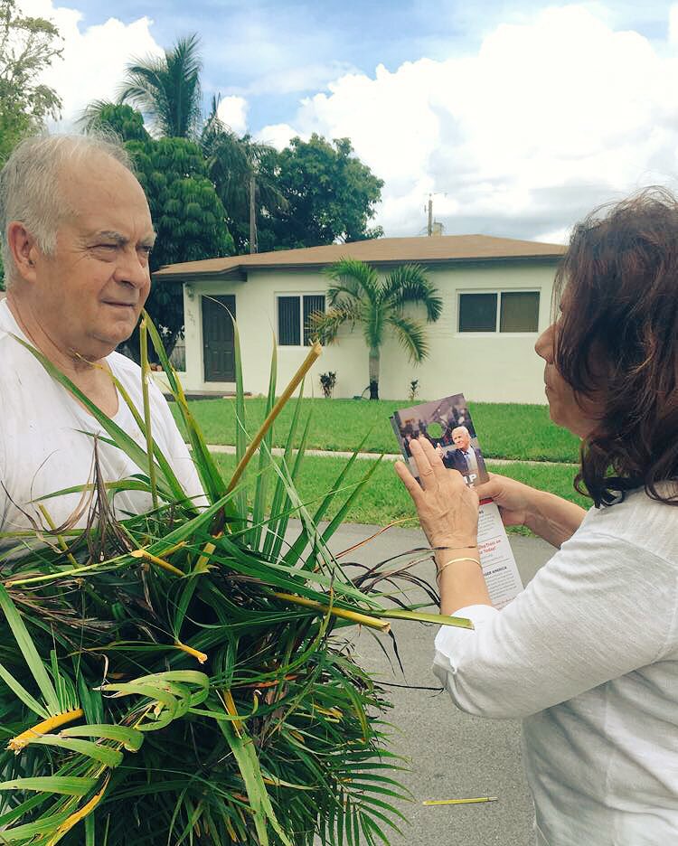 Gabriella_velma's tweet photo. Maria's 1st day volunteering she converted a democrat &amp; Registered him to vote Republican! #TeamFL #LeadRight2016 🙌🏼 https://t.co/tzO0kX7NP1