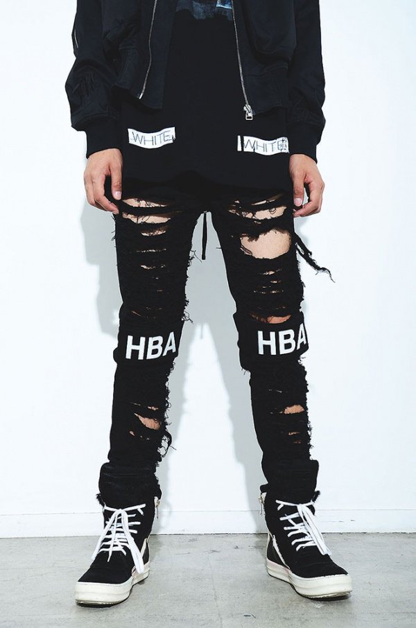 名作 HBA hood by air ダメージデニム