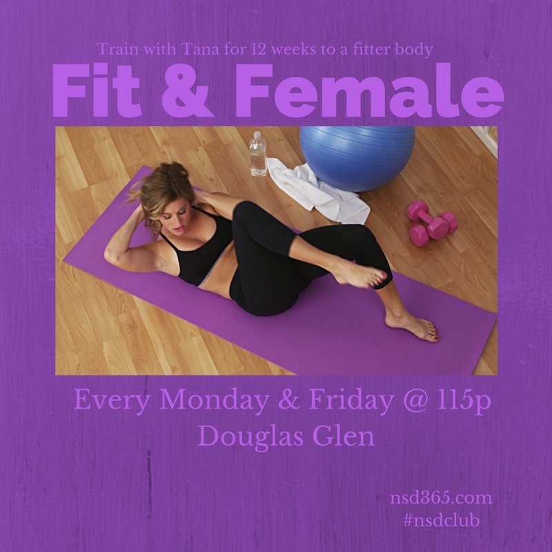 NSDClub's tweet photo. What are you doing Monday &amp; Fridays @ 115p?
We are offering Fit &amp; Female to all our wonderful lady members. https://t.co/0im7zAEJWD