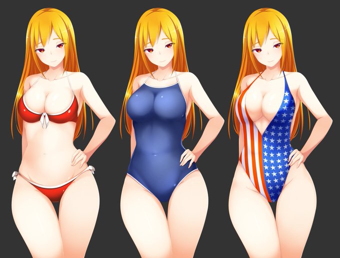 次回作の水着立ち絵です。
色は大体これで決定にするつもりです。
おへそがてきとーになってるから塗り直さないと・・・

#イラスト #同人CG 