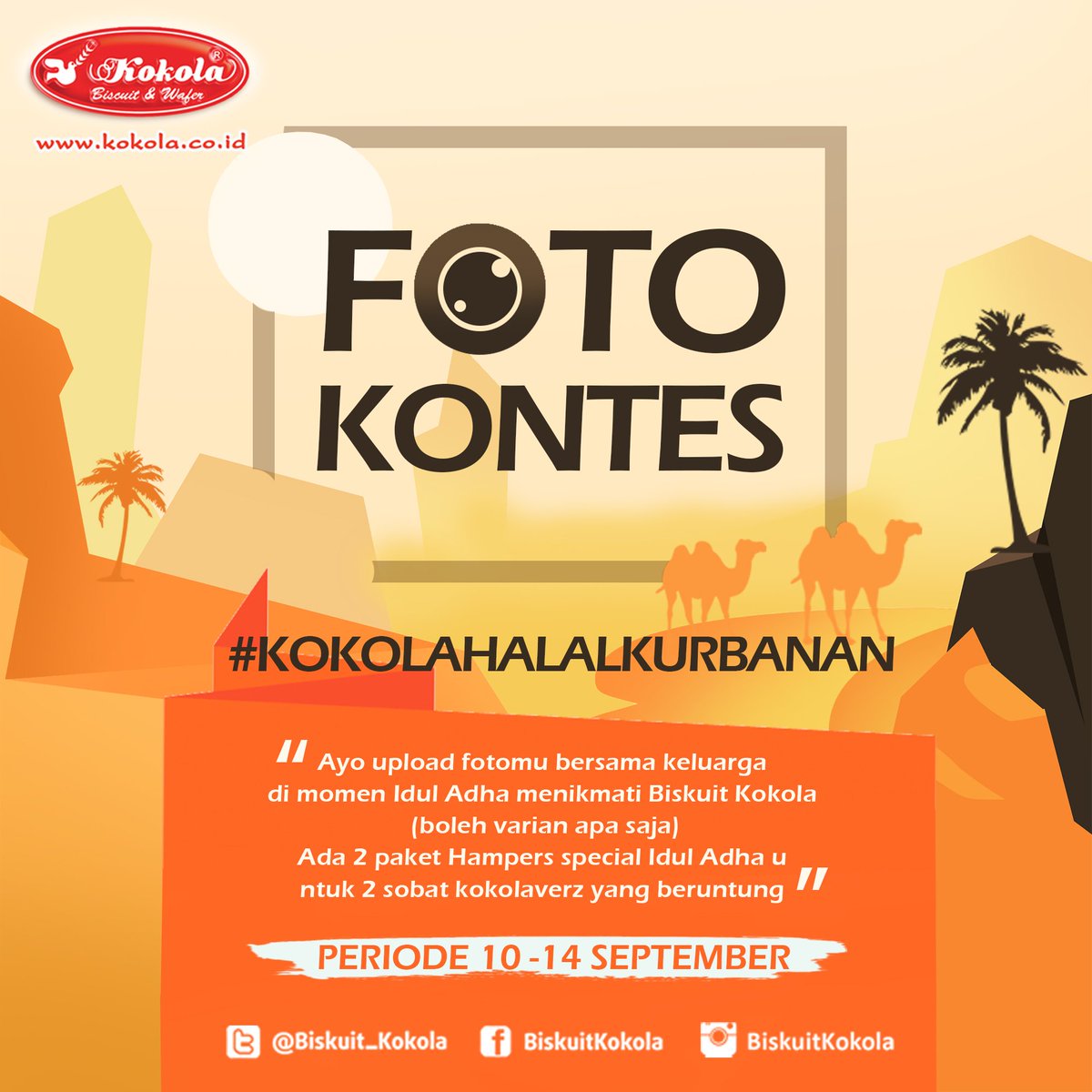 biskuit_kokola's tweet photo. Kuis hari ini adalah Like and Promote Foto Kontes #KokolaHalalKurbanan https://t.co/IxXkAegmCB