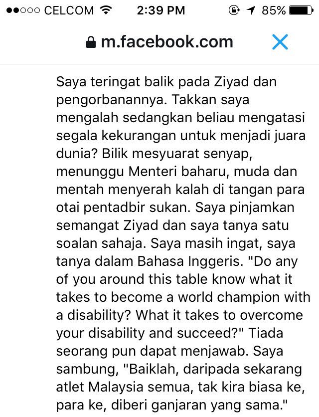 ArfoAdlo's tweet photo. Worth reading 🙌🏻 This is super true 💯👍🏻 You're brilliant @Khairykj 🔥#Paralympics https://t.co/wz3QshYhPu