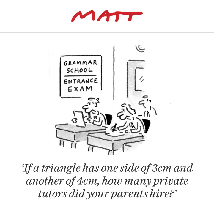 Telegraph's tweet photo. #Grammar schools by MATT https://t.co/sDCFmxdk9U