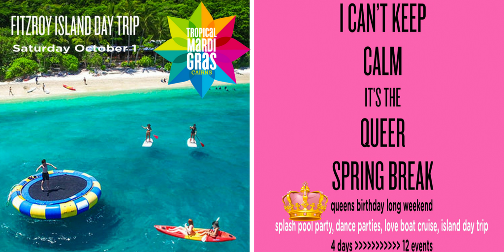 Fitzroy Island Day Trip > Queer Spring Break > Oct 1 > tropicalmardigras.org