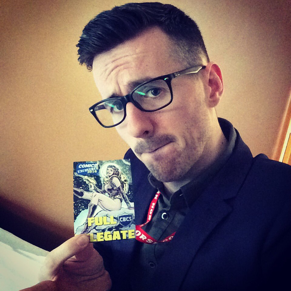 GaryChudleigh's tweet photo. Trying sooo hard to look cool. Just too excited for #comicsuncovered #icecomiccon https://t.co/KrXBEmPVXN