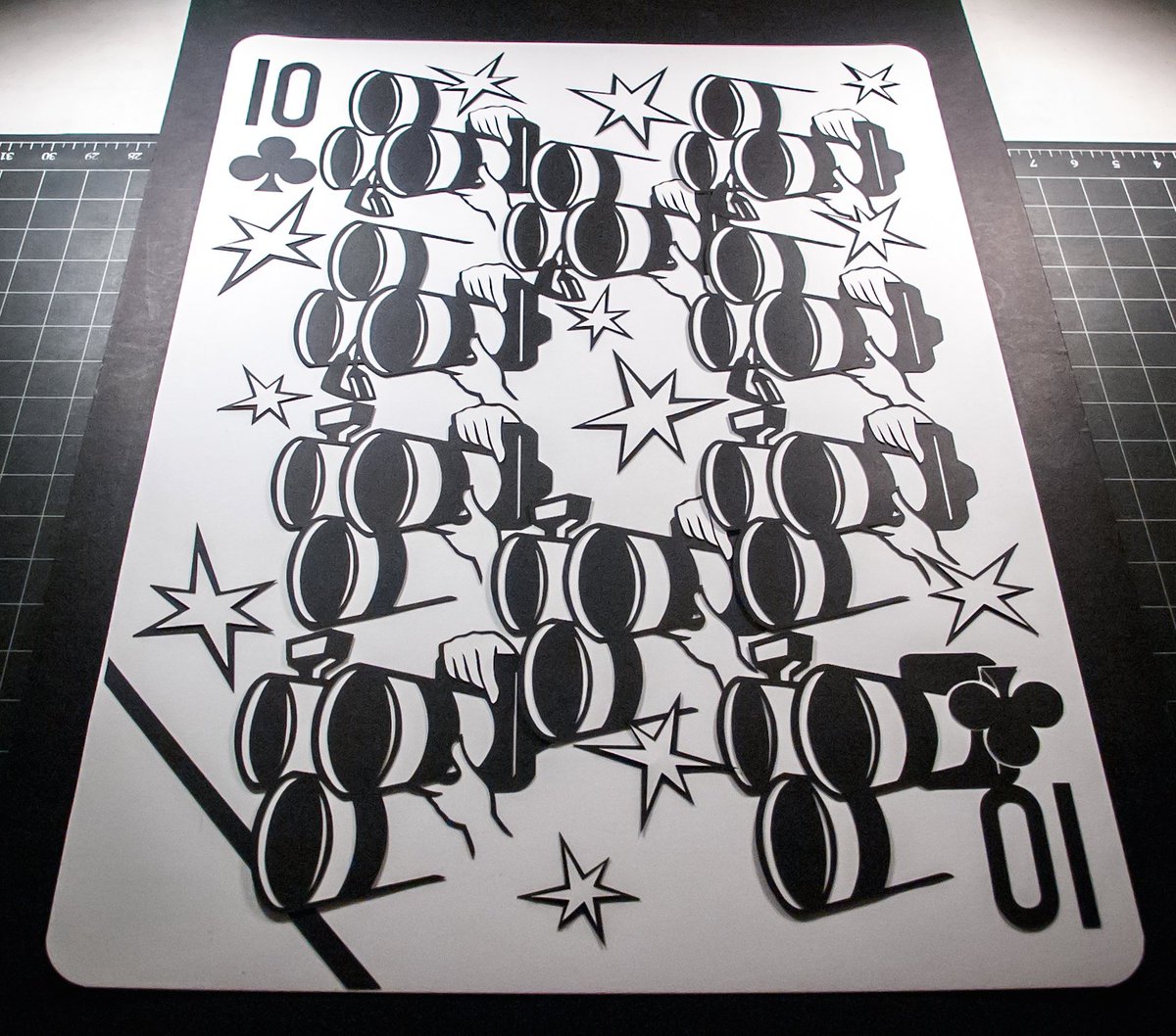 Year 6, Week 36: The Ten of Clubs. emmanueljose.com #fashionphotography #paparazzi #playingcards #fashion