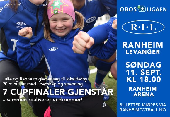 atronseth's tweet photo. 🔵 Trønder derby 🔵

⚽️ #Ranheim - @lfkweb 
📍 Ranheim Arena
🏆 @obosligaen 
⌚️ Avspark:18:00
📺 @tv2sumo https://t.co/H4ufOJtOxk