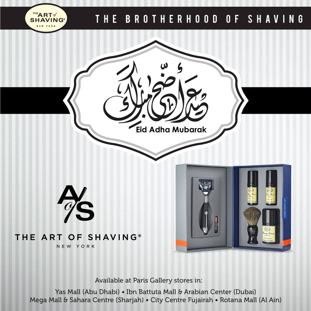 artofshavingME's tweet photo. استعد للحلاقة المثالية مع The Art of Shaving هذا العيد. #عيد_مبارك https://t.co/WptxMOC3JF