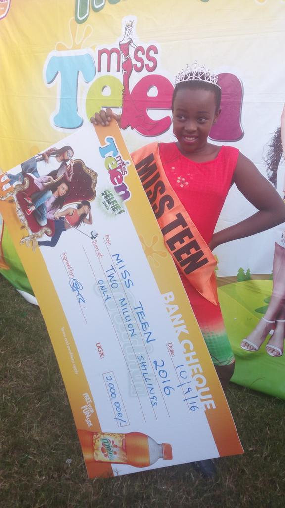 greenhostweb's tweet photo. Its was a massive happiness as Nagawa Linda made it as the #Missteen2016 #SelfieEdition. Congratulations again. https://t.co/MRFtEE9nMw