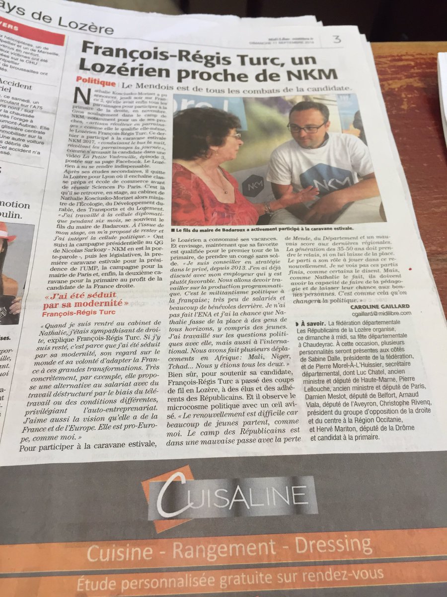 EMMANUELTUZET's tweet photo. Bel article @midilibrelozere @EquipeNKM #Lozere @frturc @lesRepublicains @nk_m https://t.co/6UUqpGcJXj