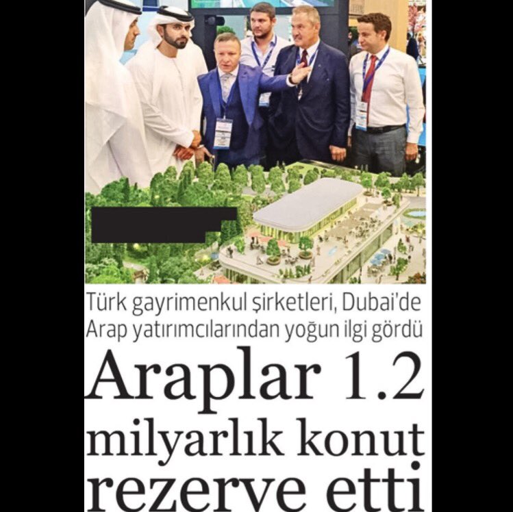 ArtasHolding's tweet photo. Araplar 1.2 milyarlık konut rezerve etti. #hürriyetgazetesi #cityscape2016 #cityscapeglobal #artas #turkey #istanbul https://t.co/0B61Nm5GUg