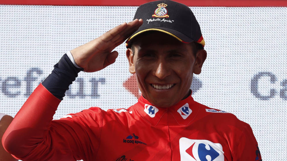 EjercitoAire's tweet photo. @NairoQuinCo ya es del @EjercitoAire! #EVA5 @lavuelta https://t.co/jUkPjWmwzw