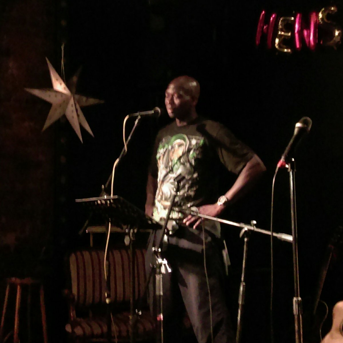 we4poets's tweet photo. That @StanleyOAyodeji with the half-finished &amp; still brilliant "Brexit Innit?" At @3MT_Manchester  last night. https://t.co/NBH5Lub1C5