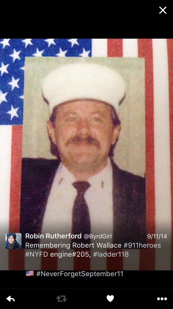 IAmATiaraWearer's tweet photo. Remembering Robert Wallace #911 #NYFD #engine205 #ladder118 https://t.co/W38NqpK4lv