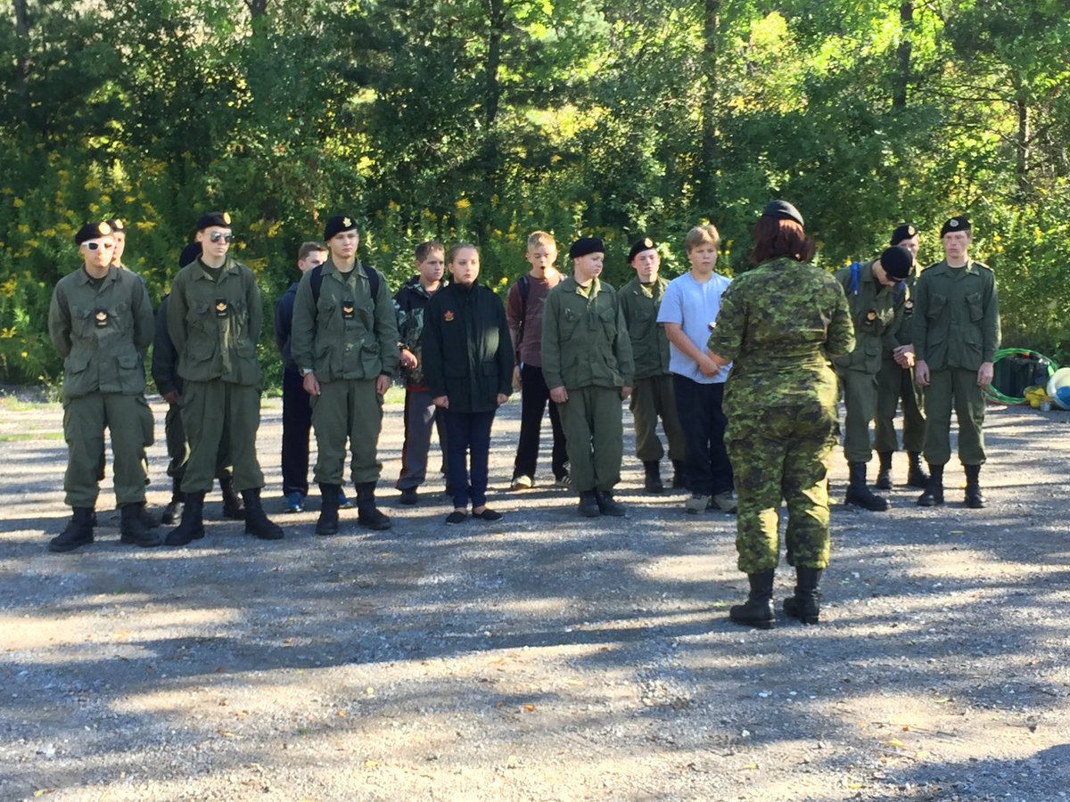 1st training exercise of the year. Looking fwd to a great day at #LongSaultConservation #cadets #teambuilding #free
