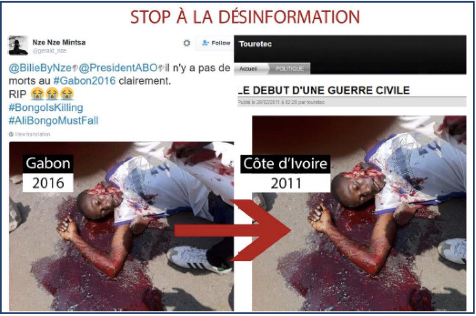 ClaudiaMedza's tweet photo. #Gabon Petite compilation des montages faits par les pro Ping @amnestyfrance @RFI @BFMTV @RSF_inter @UN @manuelvalls https://t.co/hWGkWLAV6j