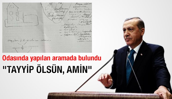 ulusalkanal's tweet photo. Odasında yapılan aramada bulundu "Tayyip ölsün, amin"
https://t.co/r75TUduQFO https://t.co/PuvR0arBUG