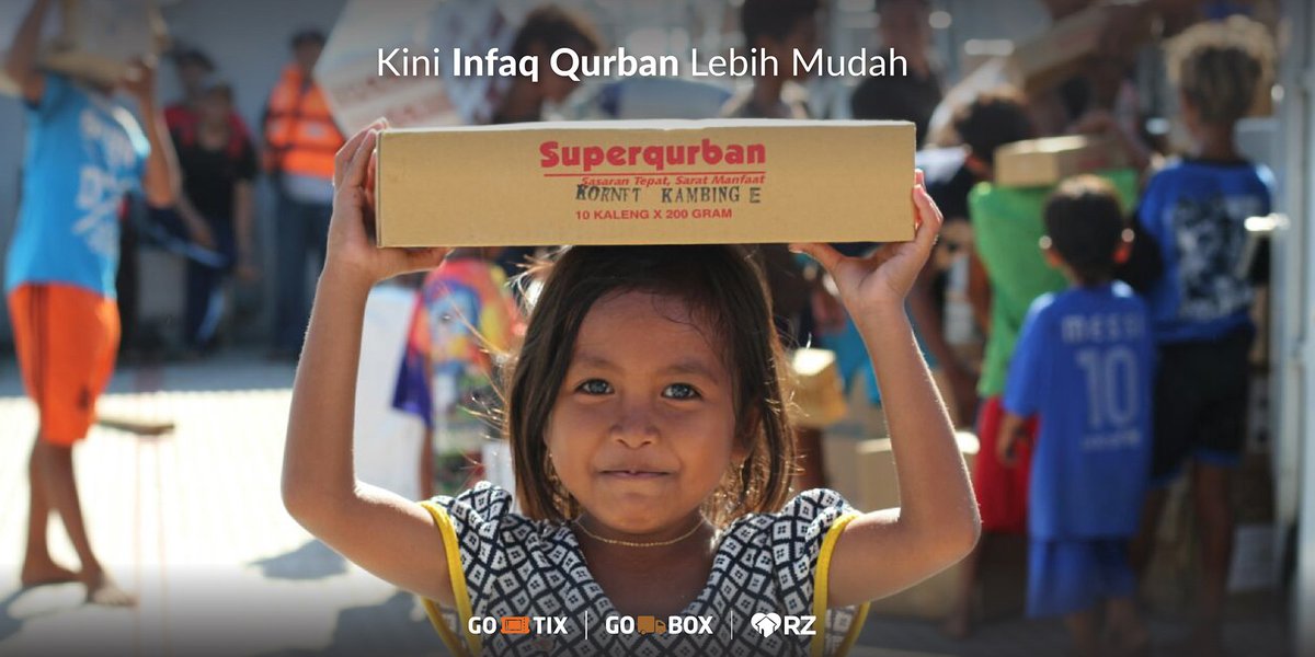 Infaq Qurban akan disalurkan dalam bentuk Superqurban dr <a href="/rumahzakat/">Rumah Zakat</a> &amp; diantar oleh GO-BOX. bit.ly/infaqurban