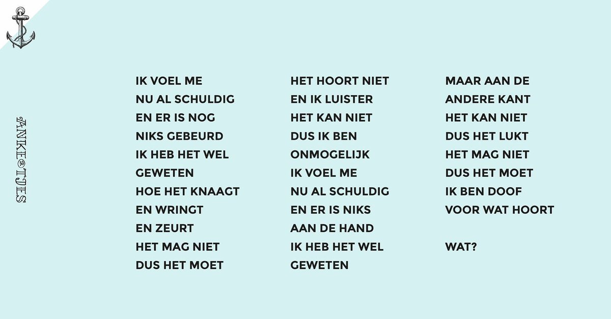 Ik ben doof voor wat hoort wat?