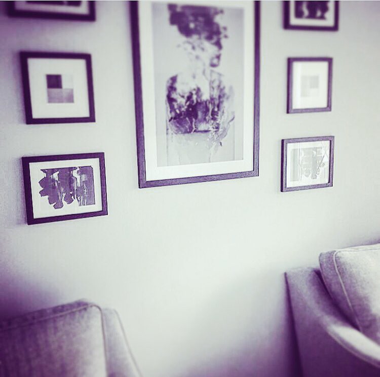 BespokenInt's tweet image. Tiny #gallerywall we have done! Just need a little table and floral arrangement to complete it! #interiordesign