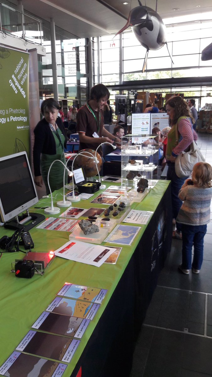 CardiffCurator's tweet photo. Here again @The_Waterfront with #BAS16 looking at meteorites, earthquakes and extinctions https://t.co/3MzTg7IG56