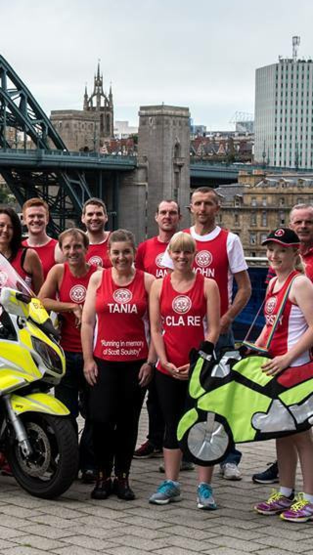 asdastanley's tweet photo. Good  luck in great north run Tania young running for blood bikes best wishes from your colleagues #blood bikes https://t.co/y1XVY24Ptx