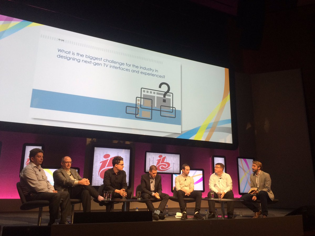kbergvall's tweet photo. Ed Corn from @MTMLondon moderating a great session on tv ux #ibcaudiences #panelface https://t.co/6FITSFEAg8