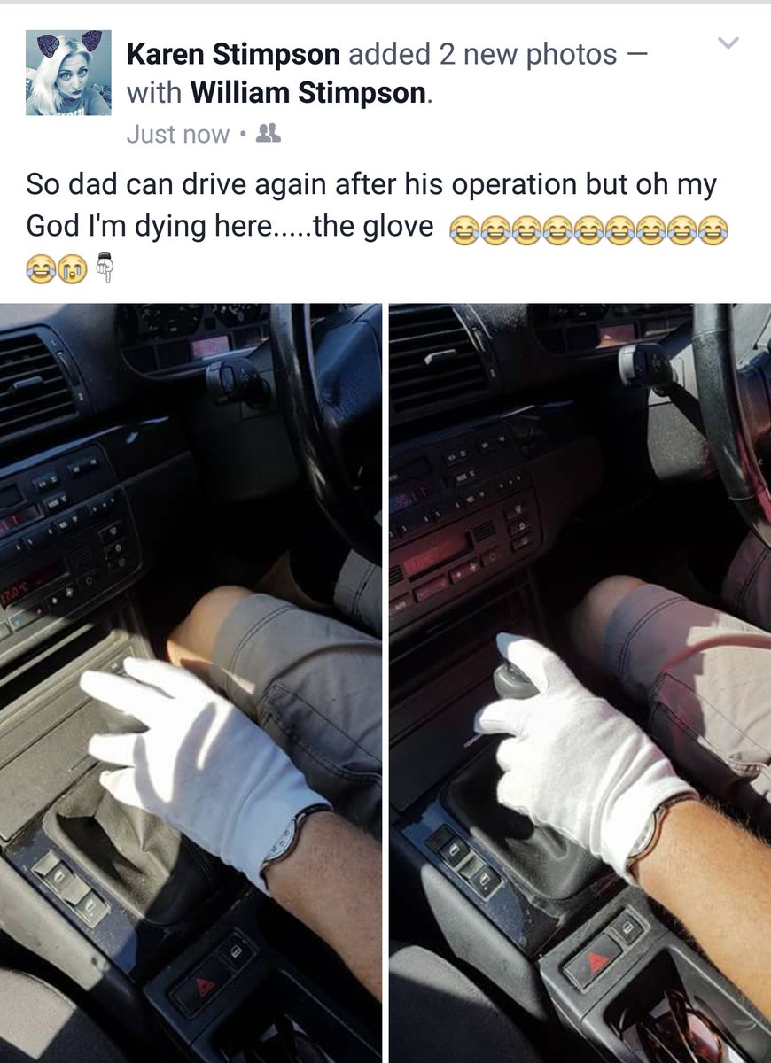 STIMPY1984X's tweet photo. 😂😂😂😂 my poor dad!! #poorlyhand https://t.co/soASNHmZpm