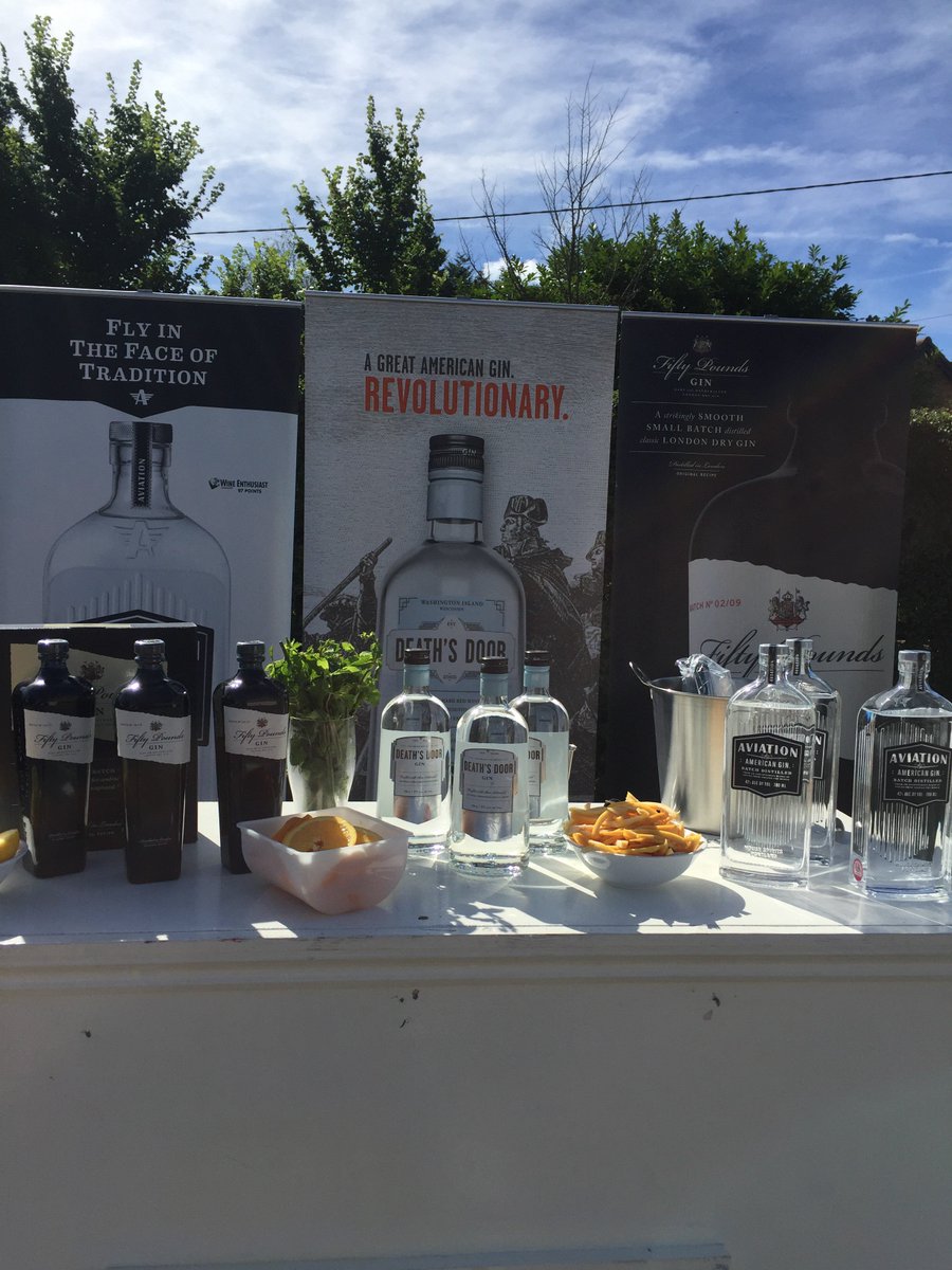 #BedfordGinFestival #TreFratelliBedford <a href="/deathsdoor/">Death's Door Spirits</a> <a href="/AviationGin/">Aviation American Gin ✈️🍸</a> #FiftypoundsGin #GinTime
