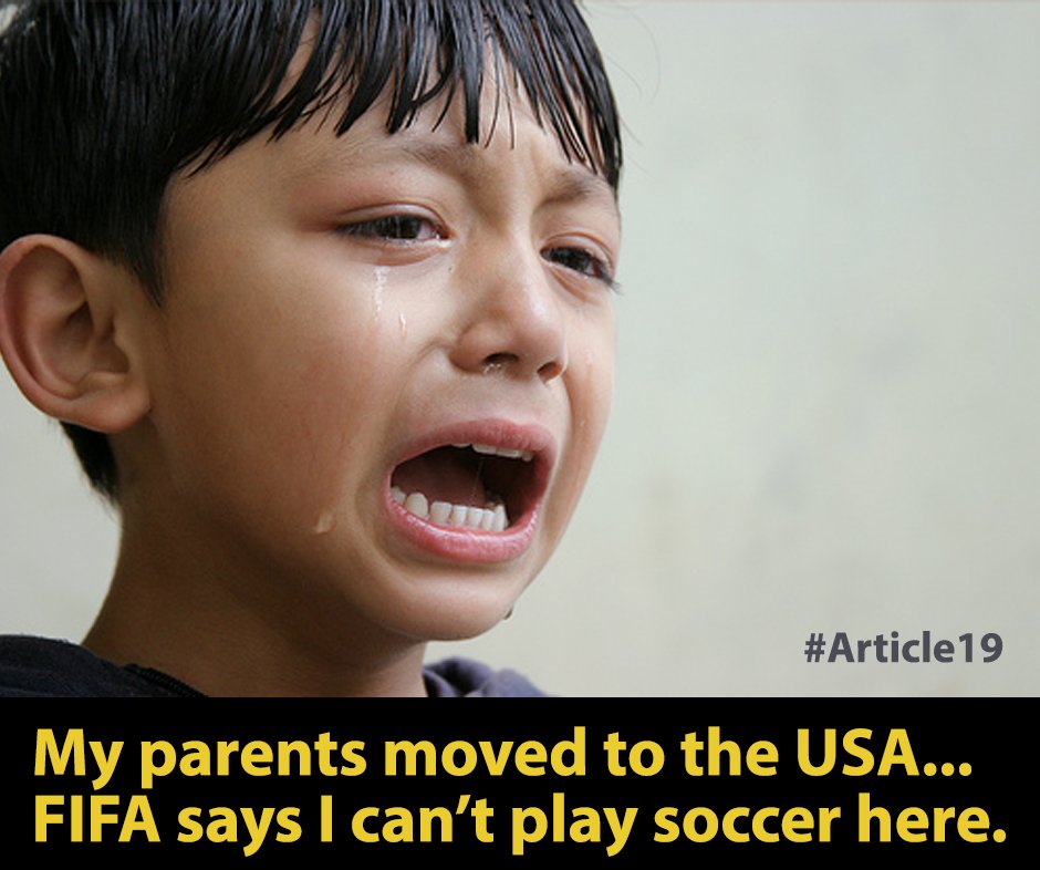 fairplay4kids's tweet photo. #FairPlay4Kids #FIFA #Soccer #Football #AYSO #SoccerMoms #Article19 #Norma19 #JugarEsUnDerecho #TAS #HumanRights https://t.co/KUNxjAWHmu