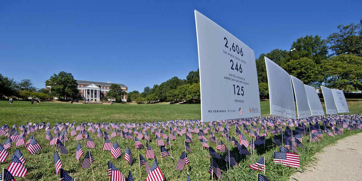 Today, and every day, Terps remember and honor the memory of all those lost 15 years ago. #NeverForget