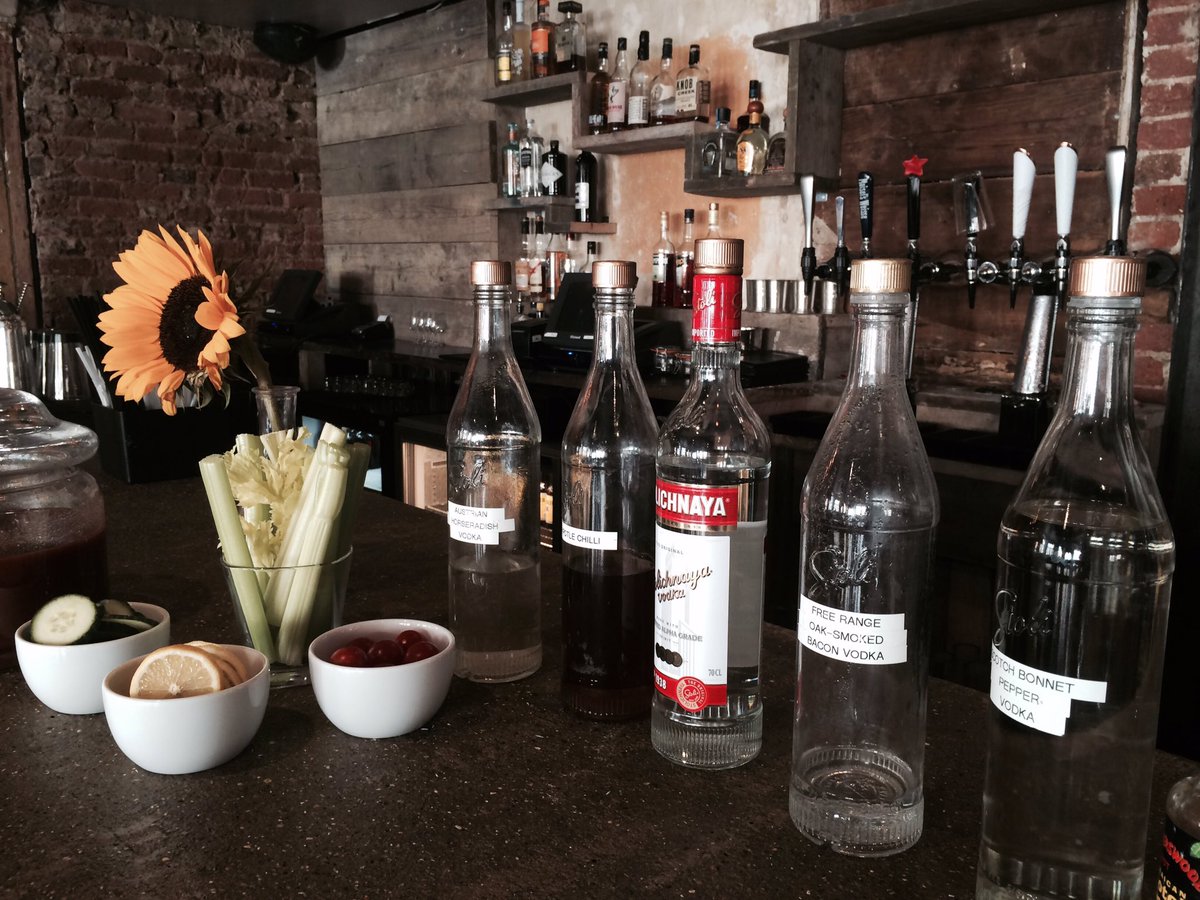 Sunday Bloody Sunday! DIY bloody Mary's until 5pm. Perfect! #sundays #bloodymarys #hungover