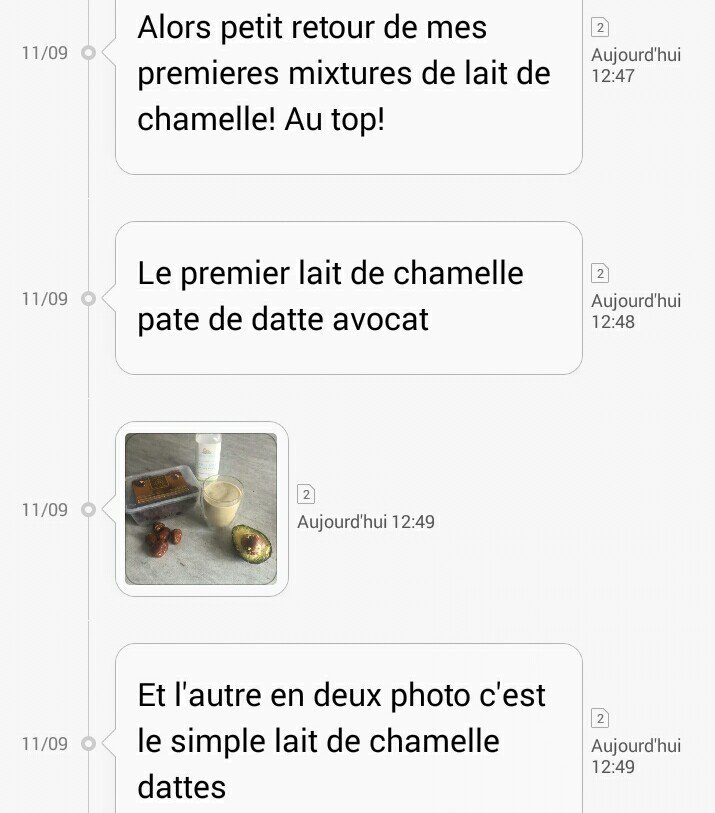 chamelait_fr's tweet photo. [#ClienteHeureuse] Voilà un retour qui fait plaisir et qui nous inspire ! #dattes #avocat #LaitDeChamelle 🍶🐪👍💕 https://t.co/YuwcgboVTV