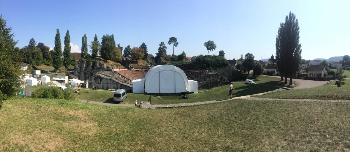 FishDerekDick's tweet image. Tonights venue in Augusta Raurica . Q- What did the Romans do for us ? A- Built great rock venues 😎