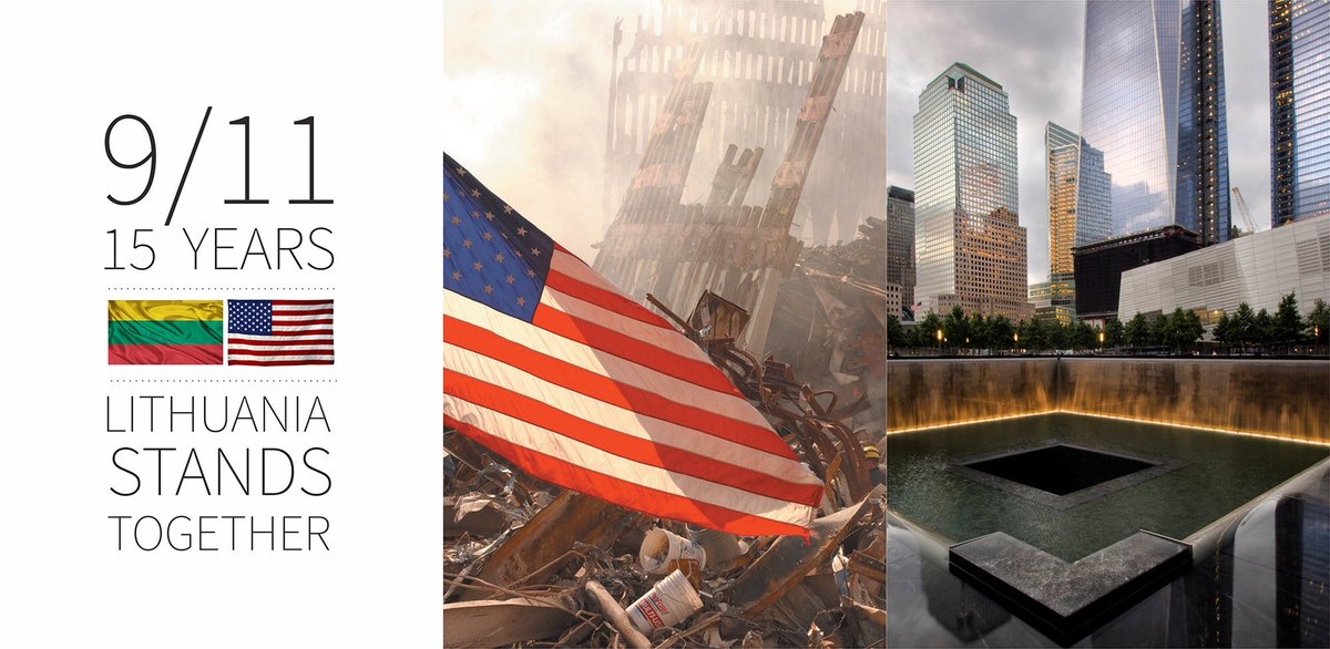 LithuaniaUNNY's tweet image. 15 years after #September11attacks - #Lithuania mourns the victims. Stand together in the fight against #terrorism